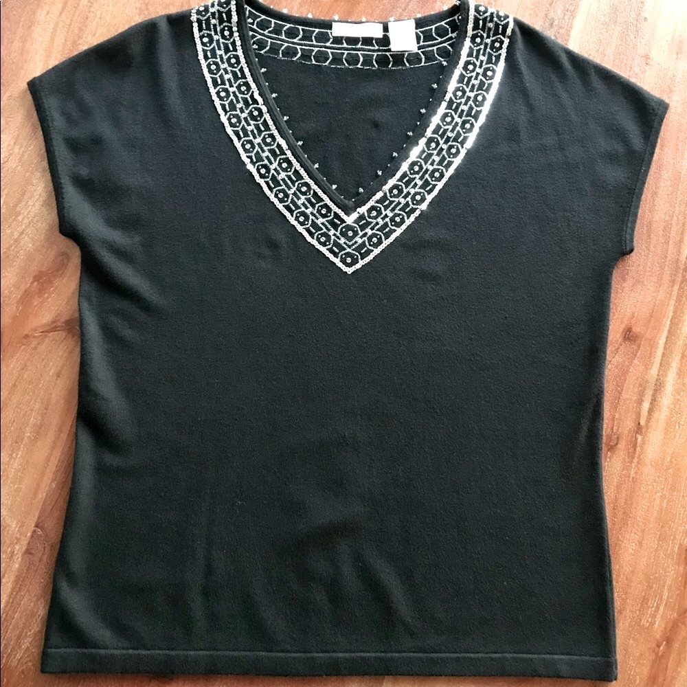 Vintage Marshall Field’s knit sweater black